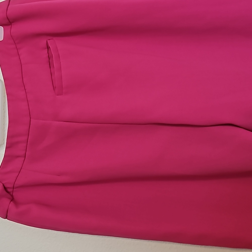 Metro Style Wide Leg Flowy Lined Womens Pants Hot Pink Sz.12 - Picture 4 of 11
